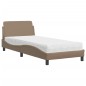 vidaXL Bett mit Matratze Cappuccino-Braun 90x200 cm Kunstleder vidaXL Bett mit Matratze Cappuccino-Braun 90x200 cm Kunstleder