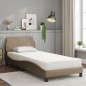 vidaXL Bett mit Matratze Cappuccino-Braun 90x200 cm Kunstleder vidaXL Bett mit Matratze Cappuccino-Braun 90x200 cm Kunstleder