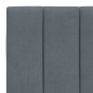 vidaXL Bett mit Matratze Dunkelgrau 90x200 cm Samt vidaXL Bett mit Matratze Dunkelgrau 90x200 cm Samt