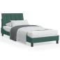 vidaXL Bett mit Matratze Dunkelgrün 90x200 cm Samt vidaXL Bett mit Matratze Dunkelgrün 90x200 cm Samt