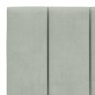 vidaXL Bett mit Matratze Hellgrau 100x200 cm Samt vidaXL Bett mit Matratze Hellgrau 100x200 cm Samt