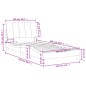 vidaXL Bett mit Matratze Schwarz 100x200 cm Samt