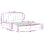 vidaXL Bett mit Matratze Dunkelgrün 120x200 cm Samt vidaXL Bett mit Matratze Dunkelgrün 120x200 cm Samt