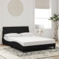 vidaXL Bett mit Matratze Schwarz 140x190 cm Samt vidaXL Bett mit Matratze Schwarz 140x190 cm Samt