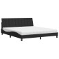 vidaXL Bett mit Matratze Schwarz 180x200 cm Samt vidaXL Bett mit Matratze Schwarz 180x200 cm Samt