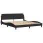 vidaXL Bett mit Matratze Schwarz 180x200 cm Samt vidaXL Bett mit Matratze Schwarz 180x200 cm Samt