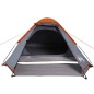 vidaXL Kuppel-Campingzelt 2 Personen Grau und Orange Wasserdicht vidaXL Kuppel-Campingzelt 2 Personen Grau und Orange Wasserdicht