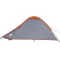 vidaXL Kuppel-Campingzelt 2 Personen Grau und Orange Wasserdicht vidaXL Kuppel-Campingzelt 2 Personen Grau und Orange Wasserdicht