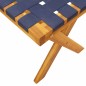 vidaXL Gartenbank Dunkelblau Massivholz Akazie und Stoff vidaXL Gartenbank Dunkelblau Massivholz Akazie und Stoff