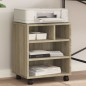 vidaXL Druckerständer mit Rollen Sonoma-Eiche 41x32x48 cm vidaXL Druckerständer mit Rollen Sonoma-Eiche 41x32x48 cm