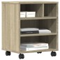 vidaXL Druckerständer mit Rollen Sonoma-Eiche 41x32x48 cm vidaXL Druckerständer mit Rollen Sonoma-Eiche 41x32x48 cm