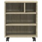 vidaXL Druckerständer mit Rollen Sonoma-Eiche 41x32x48 cm vidaXL Druckerständer mit Rollen Sonoma-Eiche 41x32x48 cm