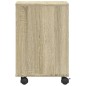vidaXL Druckerständer mit Rollen Sonoma-Eiche 41x32x48 cm vidaXL Druckerständer mit Rollen Sonoma-Eiche 41x32x48 cm