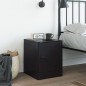 vidaXL Nachttisch Schwarz 34,5x39x44 cm Stahl vidaXL Nachttisch Schwarz 34,5x39x44 cm Stahl