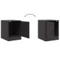 vidaXL Nachttisch Schwarz 34,5x39x44 cm Stahl vidaXL Nachttisch Schwarz 34,5x39x44 cm Stahl