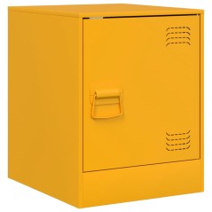 vidaXL Nachttisch Senfgelb 34,5x39x44 cm Stahl