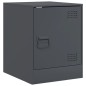 vidaXL Nachttisch Anthrazit 34,5x39x44 cm Stahl vidaXL Nachttisch Anthrazit 34,5x39x44 cm Stahl
