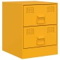 vidaXL Nachttische 2 Stk. Gelb 34,5x39x44 cm Stahl vidaXL Nachttische 2 Stk. Gelb 34,5x39x44 cm Stahl