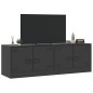 vidaXL TV-Schränke 2 Stk. Schwarz 67x39x44 cm Stahl vidaXL TV-Schränke 2 Stk. Schwarz 67x39x44 cm Stahl
