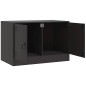 vidaXL TV-Schränke 2 Stk. Schwarz 67x39x44 cm Stahl vidaXL TV-Schränke 2 Stk. Schwarz 67x39x44 cm Stahl
