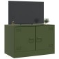 vidaXL TV-Schrank Olivgrün 67x39x44 cm Stahl vidaXL TV-Schrank Olivgrün 67x39x44 cm Stahl