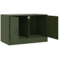 vidaXL TV-Schrank Olivgrün 67x39x44 cm Stahl vidaXL TV-Schrank Olivgrün 67x39x44 cm Stahl