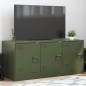 vidaXL TV-Schrank Olivgrün 99x39x44 cm Stahl vidaXL TV-Schrank Olivgrün 99x39x44 cm Stahl