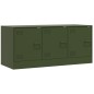 vidaXL TV-Schrank Olivgrün 99x39x44 cm Stahl vidaXL TV-Schrank Olivgrün 99x39x44 cm Stahl