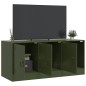 vidaXL TV-Schrank Olivgrün 99x39x44 cm Stahl vidaXL TV-Schrank Olivgrün 99x39x44 cm Stahl