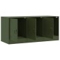 vidaXL TV-Schrank Olivgrün 99x39x44 cm Stahl vidaXL TV-Schrank Olivgrün 99x39x44 cm Stahl