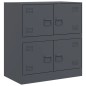 vidaXL Sideboard Anthrazit 67x39x73 cm Stahl vidaXL Sideboard Anthrazit 67x39x73 cm Stahl
