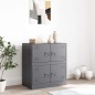 vidaXL Sideboard Anthrazit 67x39x73 cm Stahl vidaXL Sideboard Anthrazit 67x39x73 cm Stahl