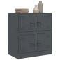 vidaXL Sideboard Anthrazit 67x39x73 cm Stahl vidaXL Sideboard Anthrazit 67x39x73 cm Stahl