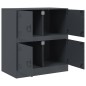 vidaXL Sideboard Anthrazit 67x39x73 cm Stahl vidaXL Sideboard Anthrazit 67x39x73 cm Stahl