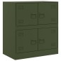 vidaXL Sideboard Olivgrün 67x39x73 cm Stahl vidaXL Sideboard Olivgrün 67x39x73 cm Stahl