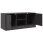 vidaXL TV-Schrank Schwarz 99x39x44 cm Stahl vidaXL TV-Schrank Schwarz 99x39x44 cm Stahl