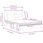 vidaXL Bett mit Matratze Dunkelbraun 120x200 cm Stoff vidaXL Bett mit Matratze Dunkelbraun 120x200 cm Stoff
