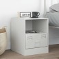 vidaXL Nachttisch Weiß 34,5x39x44 cm Stahl vidaXL Nachttisch Weiß 34,5x39x44 cm Stahl