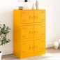 vidaXL Sideboard Senfgelb 67x39x107 cm Stahl vidaXL Sideboard Senfgelb 67x39x107 cm Stahl