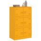 vidaXL Sideboard Senfgelb 67x39x107 cm Stahl vidaXL Sideboard Senfgelb 67x39x107 cm Stahl