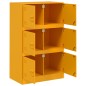 vidaXL Sideboard Senfgelb 67x39x107 cm Stahl vidaXL Sideboard Senfgelb 67x39x107 cm Stahl