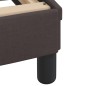 vidaXL Bett mit Matratze Dunkelbraun 140x200 cm Stoff vidaXL Bett mit Matratze Dunkelbraun 140x200 cm Stoff