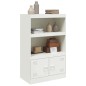 vidaXL Sideboard Weiß 67x39x107 cm Stahl vidaXL Sideboard Weiß 67x39x107 cm Stahl