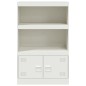 vidaXL Sideboard Weiß 67x39x107 cm Stahl vidaXL Sideboard Weiß 67x39x107 cm Stahl