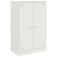 vidaXL Sideboard Weiß 67x39x107 cm Stahl