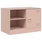 vidaXL TV-Schrank Rosa 67x39x44 cm Stahl vidaXL TV-Schrank Rosa 67x39x44 cm Stahl