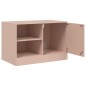 vidaXL TV-Schrank Rosa 67x39x44 cm Stahl vidaXL TV-Schrank Rosa 67x39x44 cm Stahl
