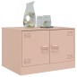 vidaXL Couchtisch Rosa 67x50x44 cm Stahl vidaXL Couchtisch Rosa 67x50x44 cm Stahl