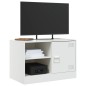 vidaXL TV-Schränke 2 Stk. Weiß 67x39x44 cm Stahl vidaXL TV-Schränke 2 Stk. Weiß 67x39x44 cm Stahl