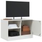 vidaXL TV-Schränke 2 Stk. Weiß 67x39x44 cm Stahl vidaXL TV-Schränke 2 Stk. Weiß 67x39x44 cm Stahl